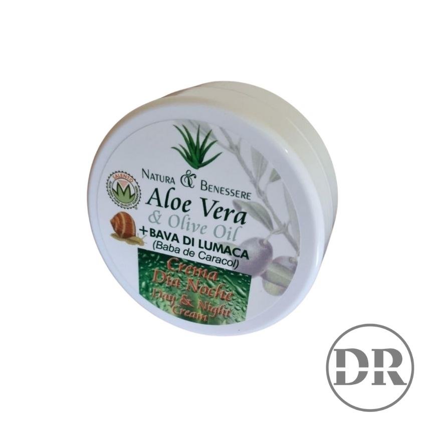 CREMA ALOE VERA & OLIVE OIL + ELICINA (DIA Y NOCHE)